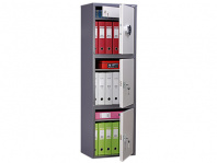 Бухгалтерский шкаф AIKO SL-150/3Т EL — габариты 1490х460х340 мм, замок электронный кодовый + ключевой