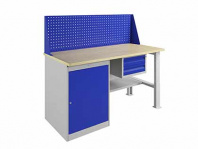 Верстак Expert WS (№164) W160.WS1/F2.110 — габариты 1370х1600х750 мм, 1 тумба