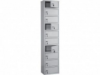 Шкаф кассира AMB-140/10 — габариты 1400х300х220 мм, замок ключевой